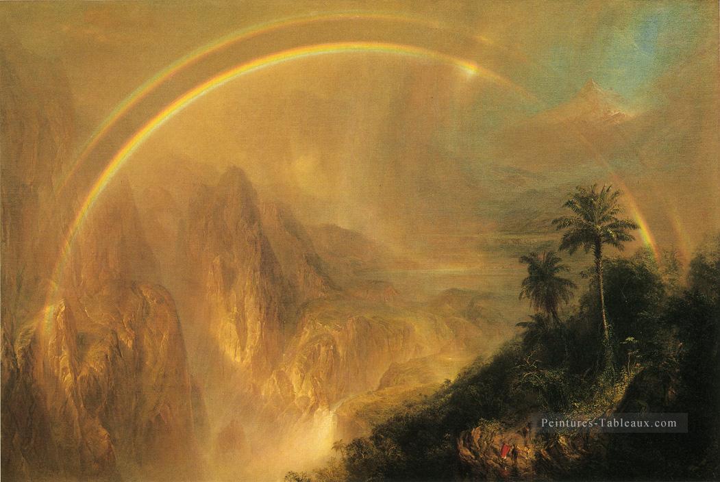 Saison des pluies dans les tropiques paysage Fleuve Hudson Frederic Edwin Church Peintures à l'huile